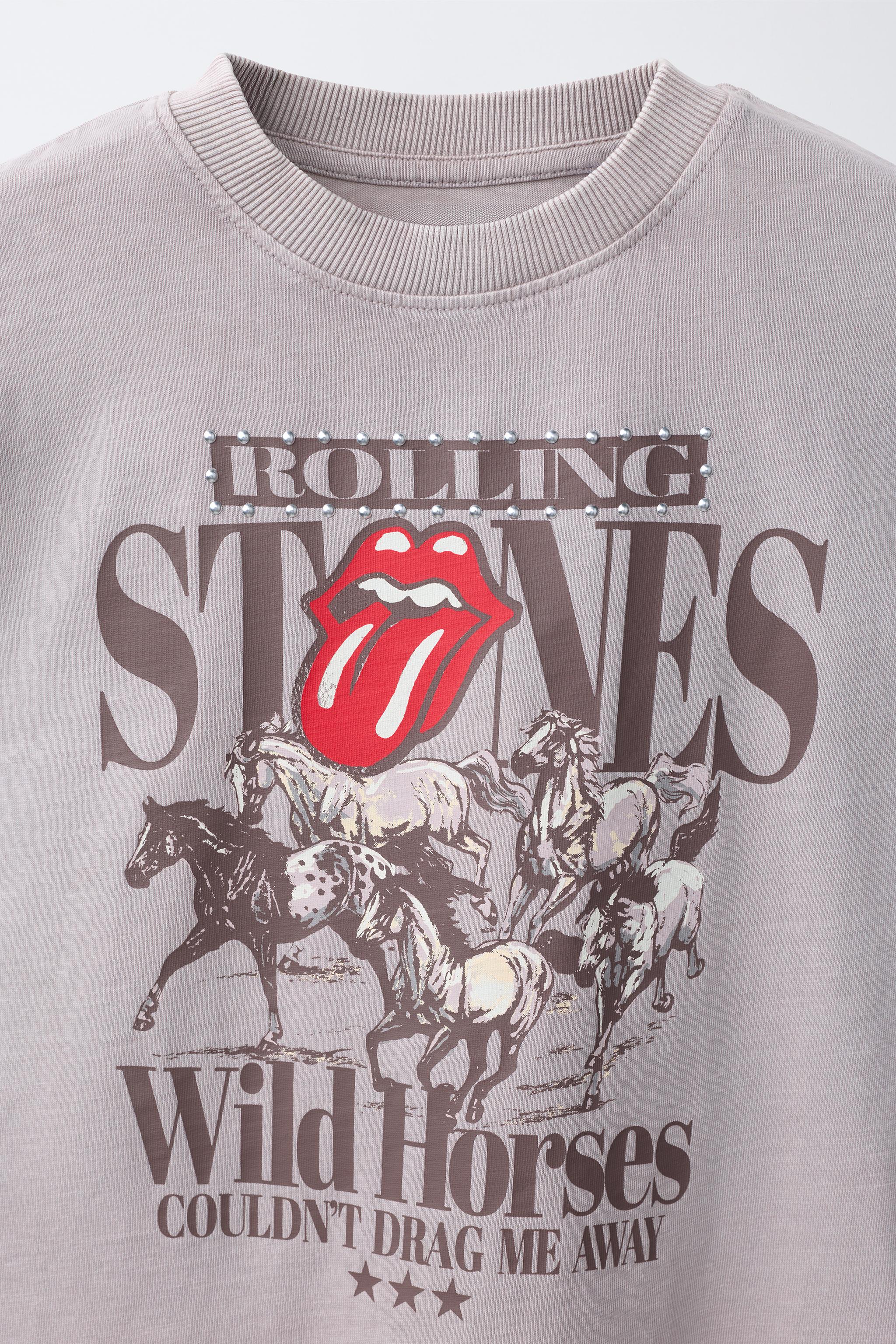 T-SHIRT EFFET DÉLAVÉ ROLLING STONES ©